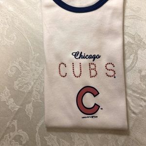 Chicago Cubs Med Cap sleeve tee